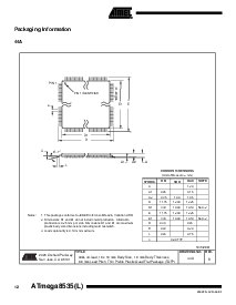 浏览型号ATmega8535L-8MC的Datasheet PDF文件第12页