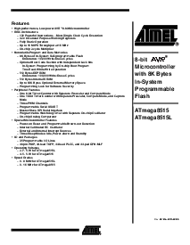 浏览型号ATmega8515L-8PU的Datasheet PDF文件第1页