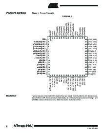 浏览型号ATmega64L-8MC的Datasheet PDF文件第2页