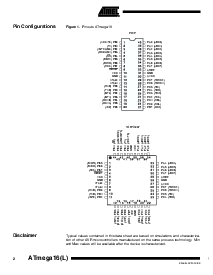 浏览型号ATmega16L-8PI的Datasheet PDF文件第2页
