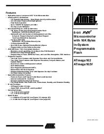 浏览型号ATmega162-16AI的Datasheet PDF文件第1页