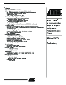 浏览型号ATTINY2313-20SJ的Datasheet PDF文件第1页