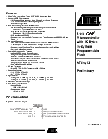 浏览型号ATTINY13的Datasheet PDF文件第1页