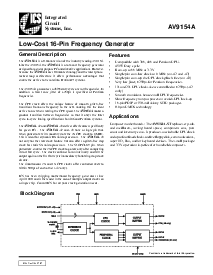 浏览型号AV9154A-43CN16的Datasheet PDF文件第1页