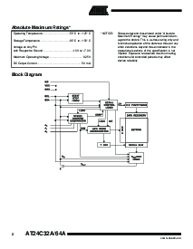 浏览型号AT24C32AW-10SI-2.7的Datasheet PDF文件第2页