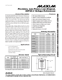 浏览型号MAX6025BEUR-T的Datasheet PDF文件第1页
