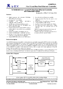 浏览型号AX88796L的Datasheet PDF文件第1页