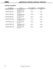 浏览型号UPD78F4218AYGF-3BA的Datasheet PDF文件第2页