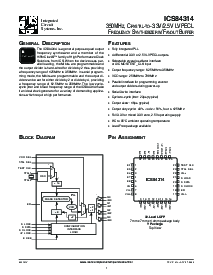 浏览型号ICS84314AYLFT的Datasheet PDF文件第1页