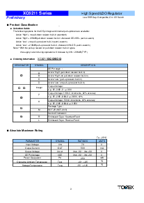 浏览型号XC6211B02ML的Datasheet PDF文件第3页