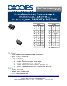 浏览型号BAS70-W的Datasheet PDF文件第1页