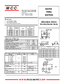 浏览型号BAT54的Datasheet PDF文件第1页