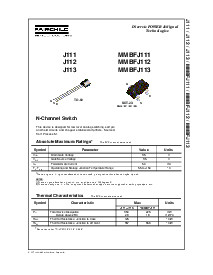 浏览型号MMBFJ112的Datasheet PDF文件第1页