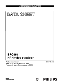 浏览型号BFQ161的Datasheet PDF文件第1页