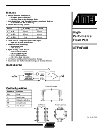 浏览型号ATF16V8BQL-25SI的Datasheet PDF文件第1页