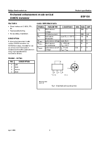 浏览型号BSP130的Datasheet PDF文件第2页