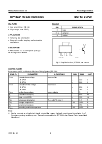 浏览型号BSP20的Datasheet PDF文件第2页