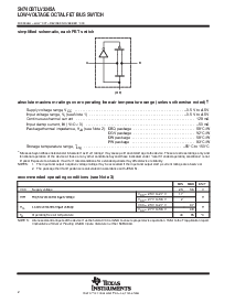 浏览型号SN74CBTLV3245ADW的Datasheet PDF文件第2页