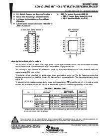 浏览型号SN74CBTLV3257DBQR的Datasheet PDF文件第1页
