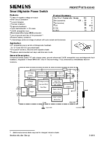 BTS430K1,Pdf,可控硅,IGBT大功率开关管- 集成电路资料查询网