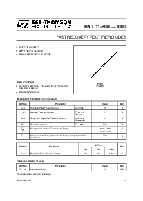浏览型号BYT11-600的Datasheet PDF文件第1页