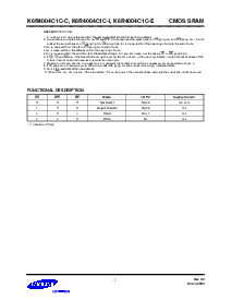 浏览型号K6R4004C1C-E12的Datasheet PDF文件第7页