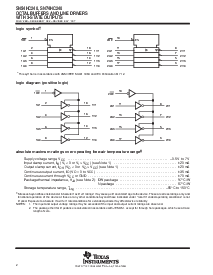 浏览型号SN54HC240的Datasheet PDF文件第2页