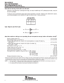 浏览型号SN74LVC2G07DCKRE4的Datasheet PDF文件第2页
