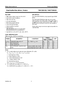 浏览型号74HC2G125DC的Datasheet PDF文件第2页