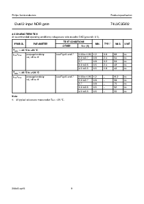 浏览型号74LVC2G02DC的Datasheet PDF文件第9页