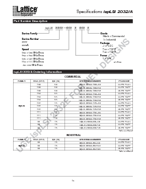 浏览型号ISPLSI2032A-80LJI的Datasheet PDF文件第14页