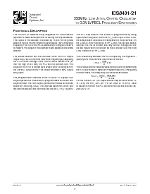 浏览型号ICS8431AM-21T的Datasheet PDF文件第2页