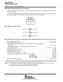 浏览型号SN74LVC3G34DCTR的Datasheet PDF文件第2页