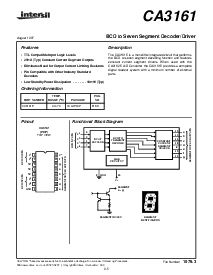 浏览型号CA3161E的Datasheet PDF文件第1页