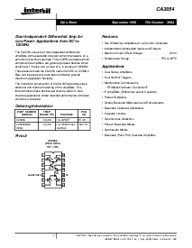 浏览型号CA3054M96的Datasheet PDF文件第1页