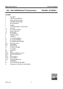 浏览型号PCA8581CT的Datasheet PDF文件第2页