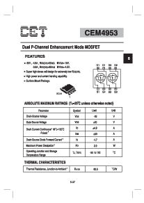 浏览型号CEM4953的Datasheet PDF文件第1页