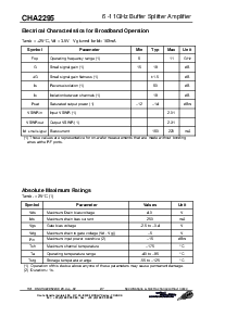 浏览型号CHA2295-99F/00的Datasheet PDF文件第2页