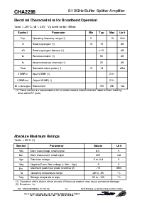 浏览型号CHA2296-99F/00的Datasheet PDF文件第2页