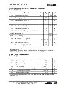 浏览型号CHA2293-99F/00的Datasheet PDF文件第2页