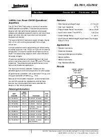 浏览型号ICL7611的Datasheet PDF文件第1页