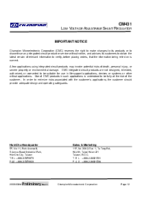 浏览型号CM431的Datasheet PDF文件第12页