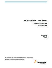 浏览型号MC9S08QG4CPBE的Datasheet PDF文件第5页