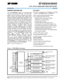 浏览型号ST16C654CQ64的Datasheet PDF文件第1页
