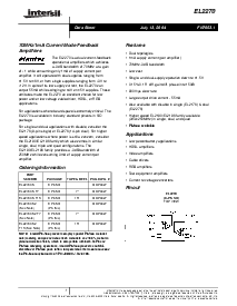 浏览型号EL2270CSZ-T7的Datasheet PDF文件第1页