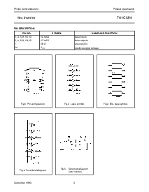 浏览型号74HCU04D的Datasheet PDF文件第3页