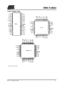 浏览型号T89C51RD2-3CVI-M的Datasheet PDF文件第5页
