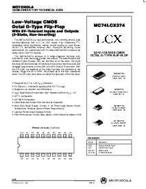浏览型号MC74LCX374的Datasheet PDF文件第1页