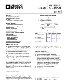 浏览型号AD7940BRM的Datasheet PDF文件第1页