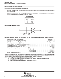 浏览型号SN74LVC1G66DBVR的Datasheet PDF文件第2页